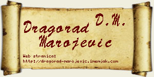 Dragorad Marojević vizit kartica